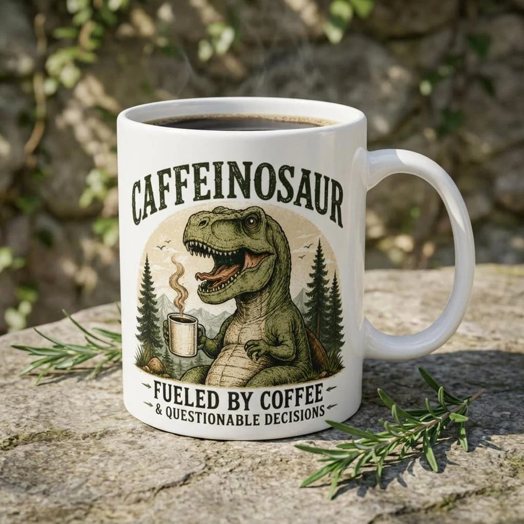 Caffeinosaur Coffee Mug
