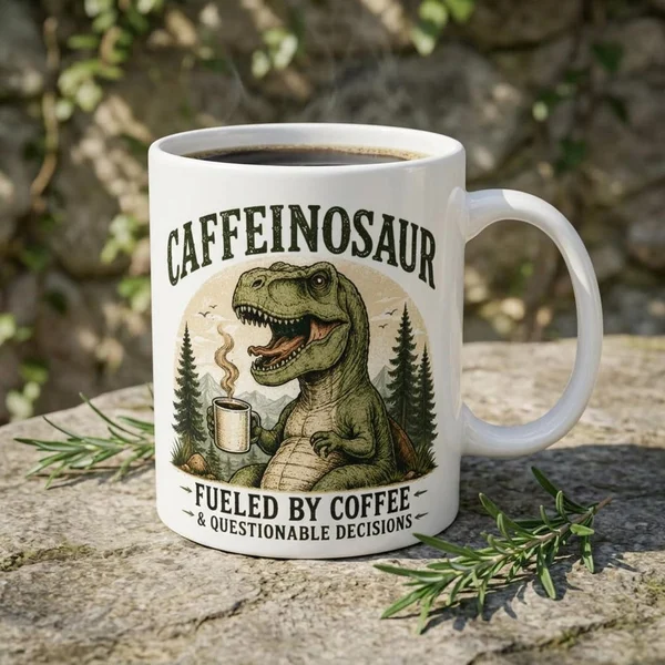 Caffeinosaur Coffee Mug
