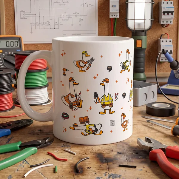 Silly Goose Electrician Mug